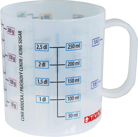 Odmerka hrnček UH 2,5dcl PP, IML