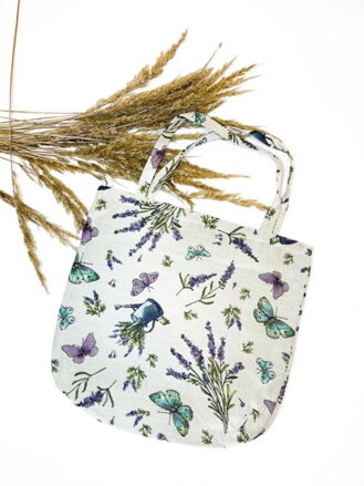 Taška nákupná gobelínová veľká 45x45cm, dizajn MOTÝLE