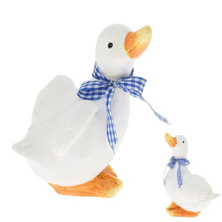 Postavička hus 14,5x9,5x18,5cm keramika biela