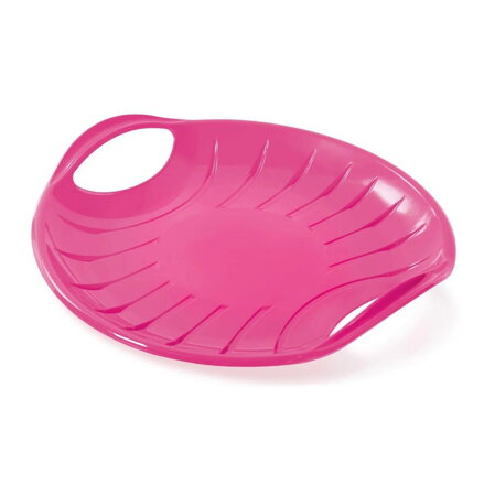 Klzák na sneh SPEED malý tanier 60x60cm UH rúžový