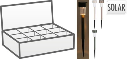 Lampa solárna 5,5x36,5 cm