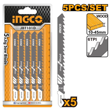 List pílový priamočiary na drevo 100mm INGCO, 5ks T
