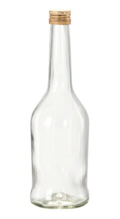 Fľaša na alkohol sklo 500ml NAPOLEON s uzáverom
