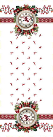 Obrus gobelínový, Vianoce ČAS VIANOC, 45x140cm