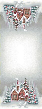 Obrus gobelínový, Vianoce CANDY CANE, 40x100cm