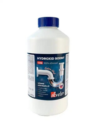 Hydroxid sodný SKVELER ,čistič sifónov 1kg perly