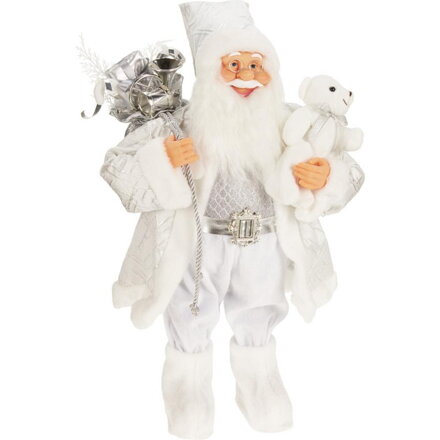 Postavička Santa LED 60 cm strieborný