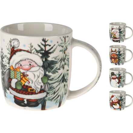 Hrnček vianočný 370 ml porcelán mix
