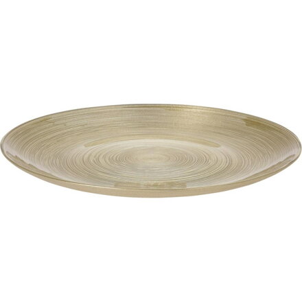 Tanier 21 cm sklo zlatý