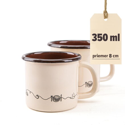 Hrnček 8cm/0,35L dekor Linea