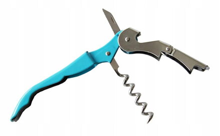 Otvárač na víno čašnícky CORKSCREW modrý