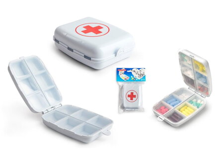 Dávkovač/organizér na léky dvojdielny 10x14x2 Dávkovač/organizér na léky dvojdielny 10x14x2