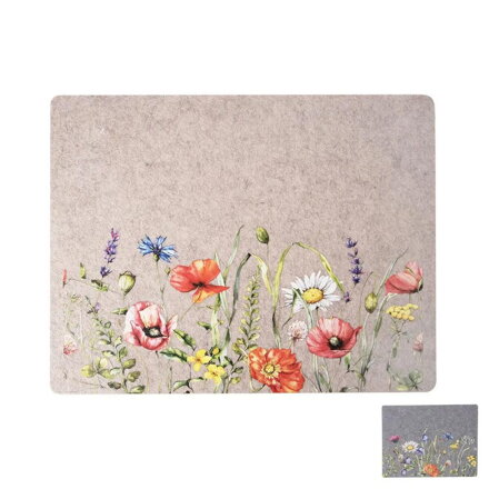 Prestieranie jarné kvety 45x35 cm polyester mix