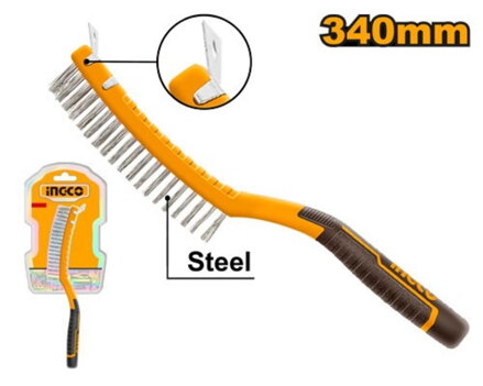 Kartáč oceľový 340mm INGCO