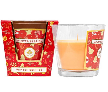Sviečka vonná WINTER BERRIES 120g v skle