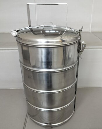 Obedár 16cm 4dielny, nerez