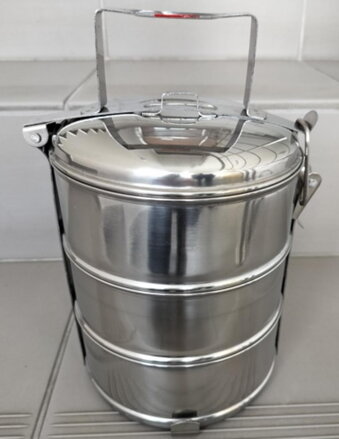 Obedár 16cm 3dielny, nerez