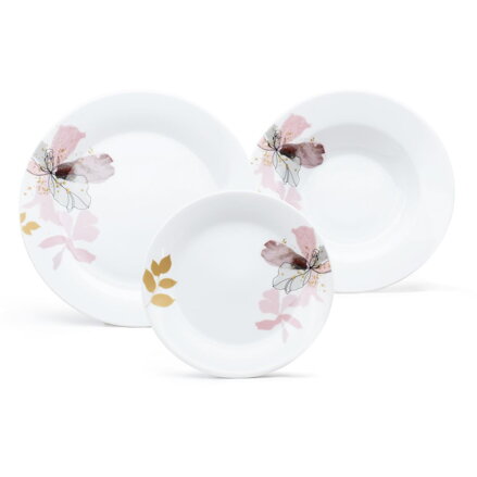 Tanier sada 18-dielna KOSATEC, extra white