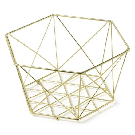 Košík na ovocie DECOR 29cm zlatý