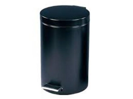 Koš na odpad 3l šlapací, čierny kovový
