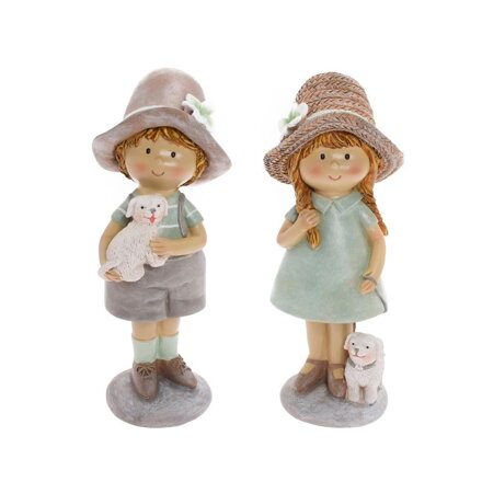 Postavička dievča/chlapec 22 cm polyrezín mix