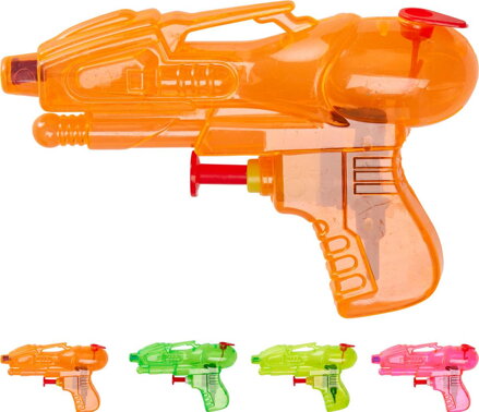 Pištoľ vodná detská 10 cm sada 4 ks