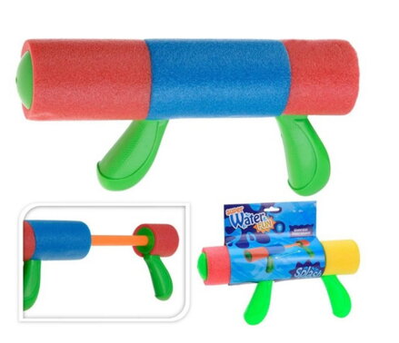 Pištoľ vodná detská 31 cm penová mix