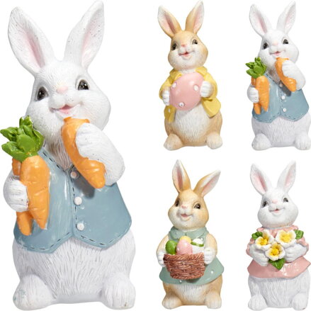 Postavička zajac 10 cm porcelán mix