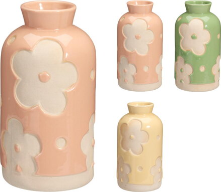 Váza 14x7,5 cm keramika mix