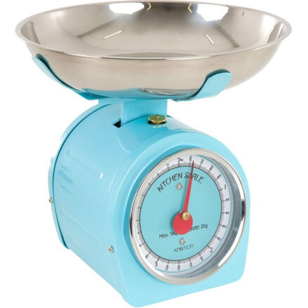 Vaha kuchynská modrá s červenou rúčkou do 5kg