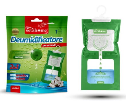 Pohlcovač vlhkosti 500 ml závesný s vôňou bavlna