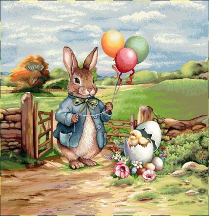 Obliečka na vankúš, Veľkonočná zábava/hravá jar II, 42x42cm