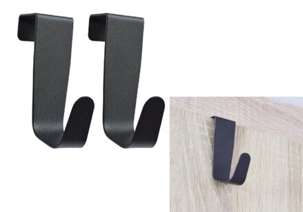 Vešiak- háčik na dvere 2ks oceľový