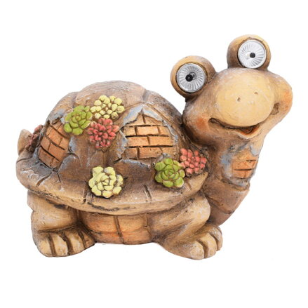 Postavička korytnačka 34,6 cm solar MGO hnedá