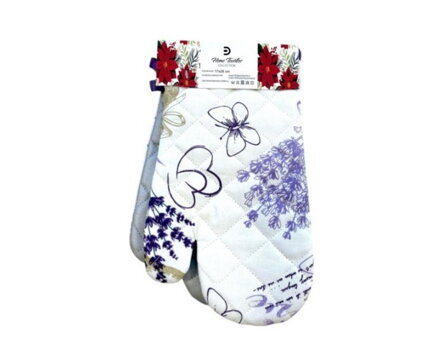 Chňapka/rukavica bal.2ks s teflónovou úpravou a s magnetom, dizajn FLÓRA