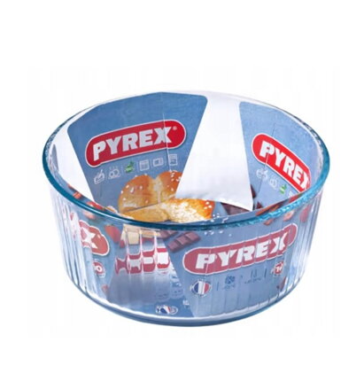 Miska zapekacia na suflé, pr.22x10cm, 2,5L, sklo číre PYREX