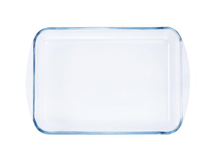 Pekáč s ušami hranatý, 40x27x6cm, 3,7L, sklo číre PYREX