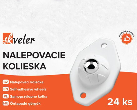 Koliesko na presun nábytku samolepiace sada 24ks SKVELER