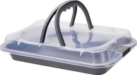 Plech na pečenie s krytom 36,5x23,5 cm