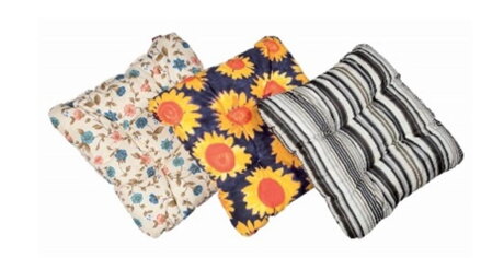 Poduška sedák 37x37x8 cm mix, SOFTKISSEN DOPPLER