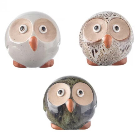 Postavička sova 9 cm porcelán mix