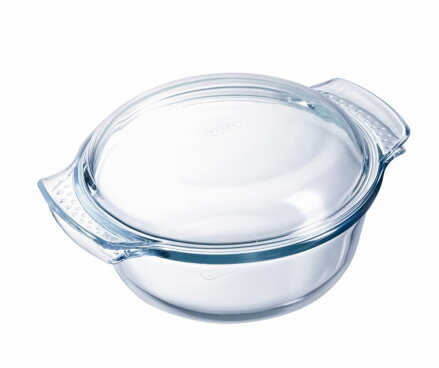Misa zapekacia okrúhla s pokrievkou, 32x26x14cm, 3,7L+1,4L, sklo číre PYREX, spevnený obal