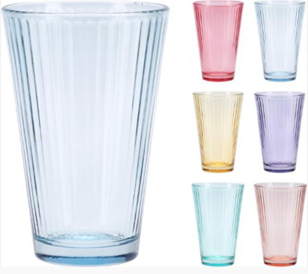 Pohár sklenený 300ml mix
