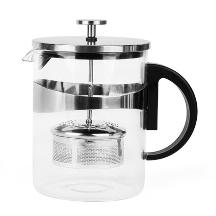 Kanvica na kávu a čaj 1200ml sitko-piest, nerez FRENCH PRESS
