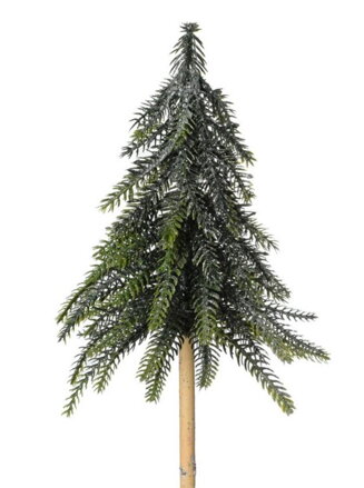 Ozdoba zapichcovacia stromček osnežený 25cm