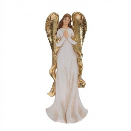 Postavička anjel modliaci 31,5 cm poly