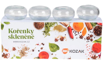 Korenička sklenená 150 ml 4ks číra KLC