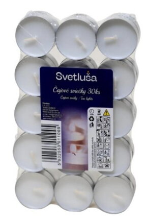 Sviečka čajová 30x9g SVETLUŠA