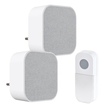 Solight 1L74DZ 2x bezdrôtový zvonček, do zásuvky, 180m, biely, learning code Solight 1L74DZ 2x bezdrôtový zvonček, do zásuvky, 180m, biely, learning code