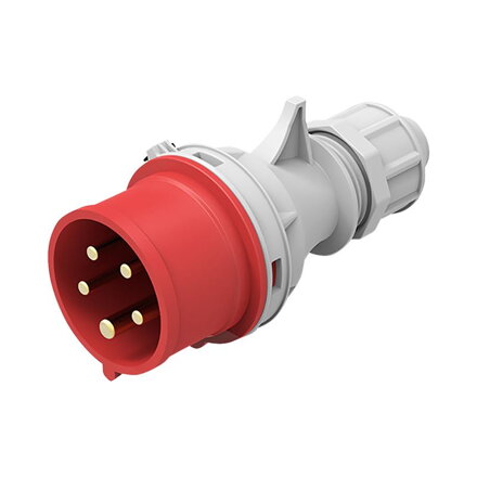 Solight vidlica priama, 5-pólová, 400v/32A, IP44